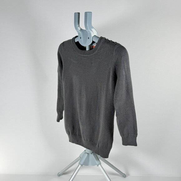 Modcloth Charcoal 3/4 Sleeve Sweater - Picture 2 of 8